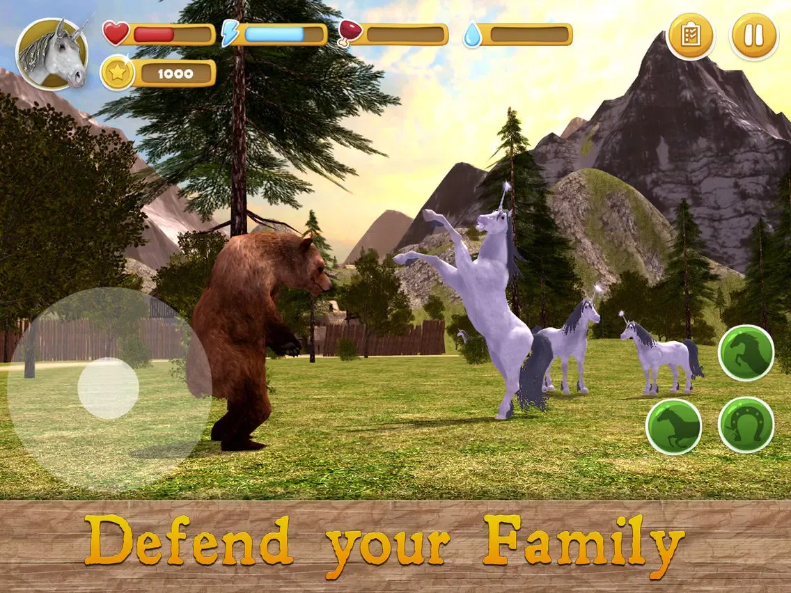 Ảnh chụp màn hình của Unicorn Family Simulator iPad 
