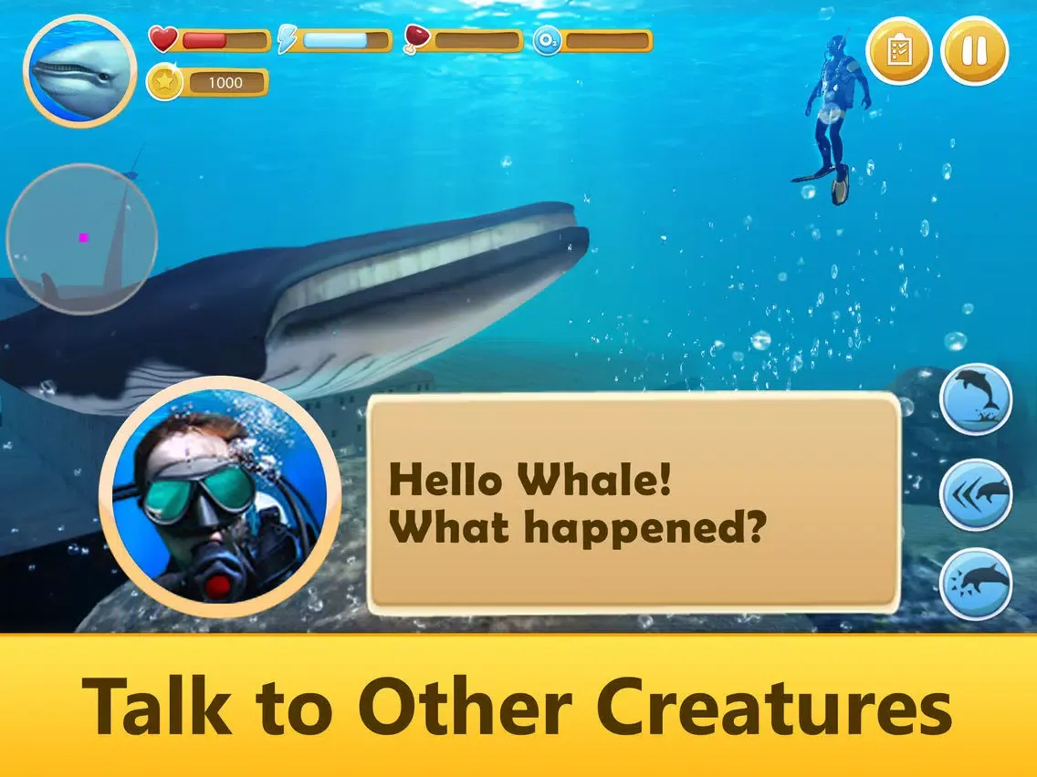 تصاویر Ocean Whale Simulator: Animal Quest 3D Full iPad 