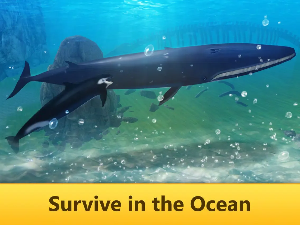 تصاویر Ocean Whale Simulator: Animal Quest 3D Full iPad 