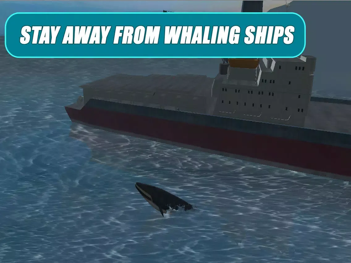 Whale Survival Simulator 3D Full - Ocean animal survival simulator iPad  स्क्रीनशॉट