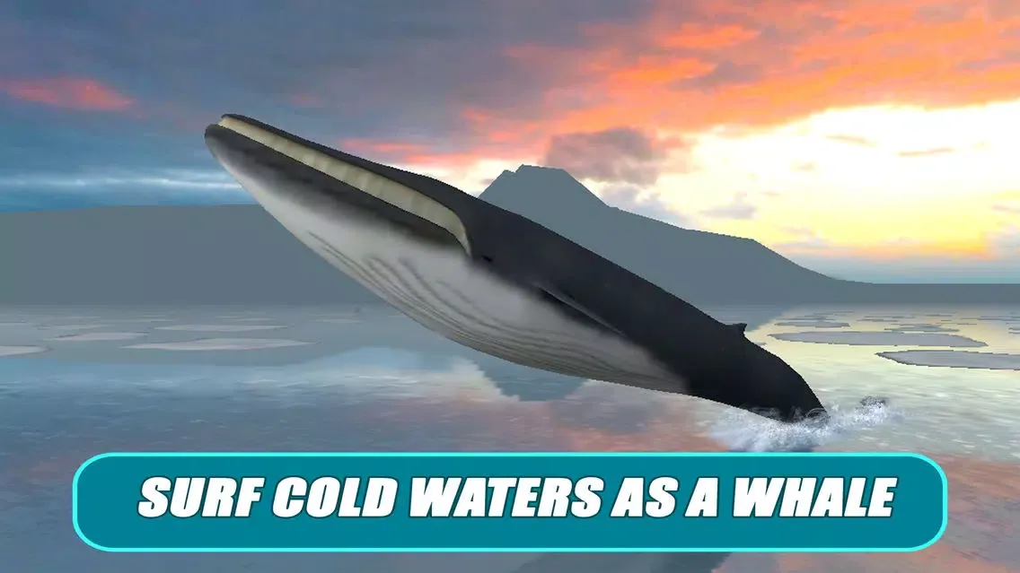 Whale Survival Simulator 3D Full - Ocean animal survival simulator स्क्रीनशॉट