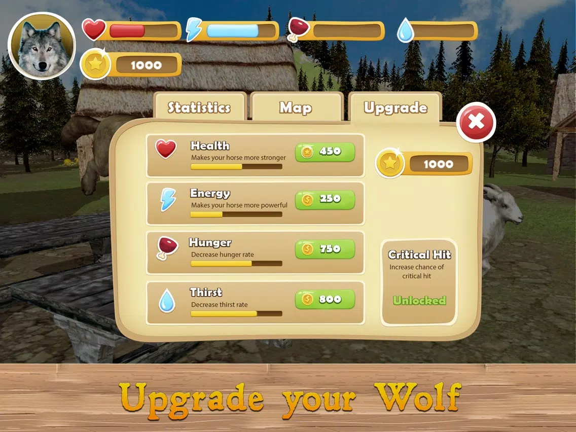 Tangkapan layar Evil Wild Wolf Simulator 3D Full iPad 