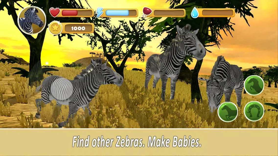 Captures d'écran de Zebra Family Simulator Full