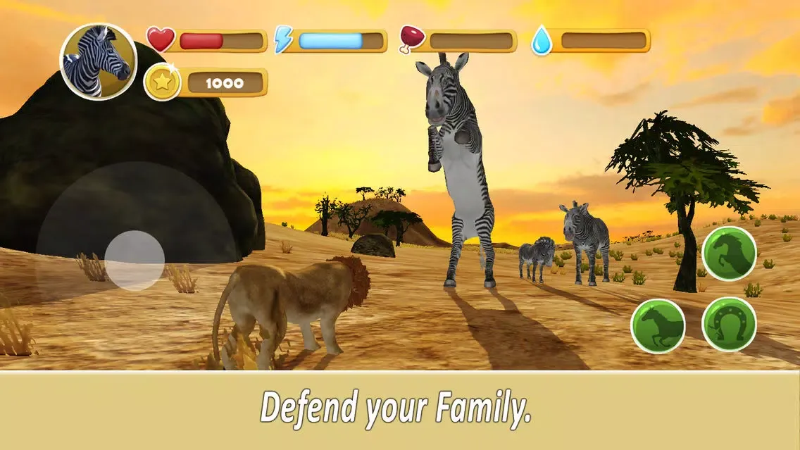 Captures d'écran de Zebra Family Simulator Full