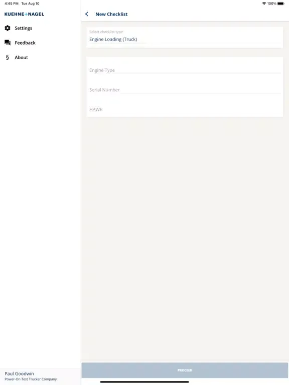 KN Checklist iPad  سکرین شاٹس