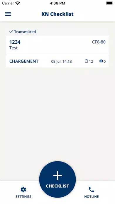 KN Checklist Ekran Görüntüleri