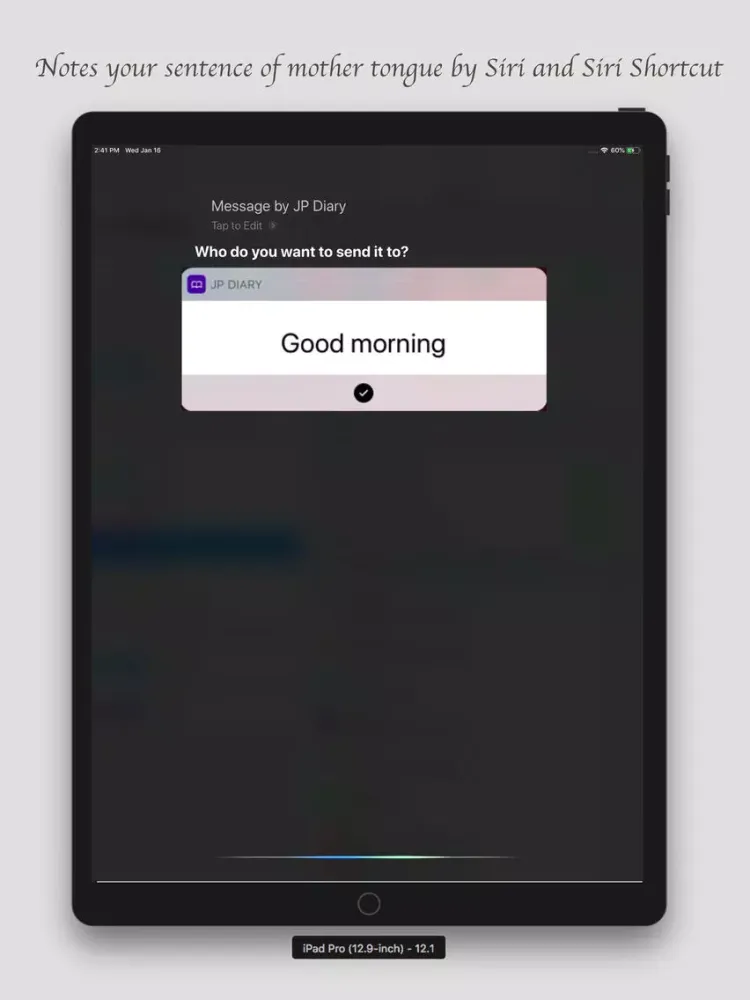Tangkapan layar 學學日語 - JP Diary iPad 