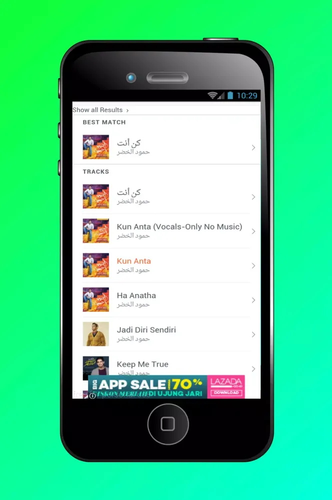 Captures d'écran de Humood Kun Anta Songs