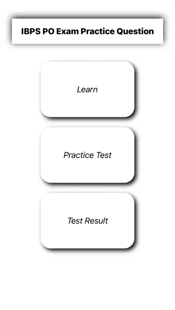 Capturas de pantalla de IBPS PO Exam Practice Question