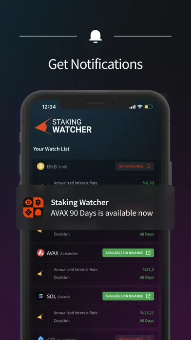 Staking Watcher Screenshots