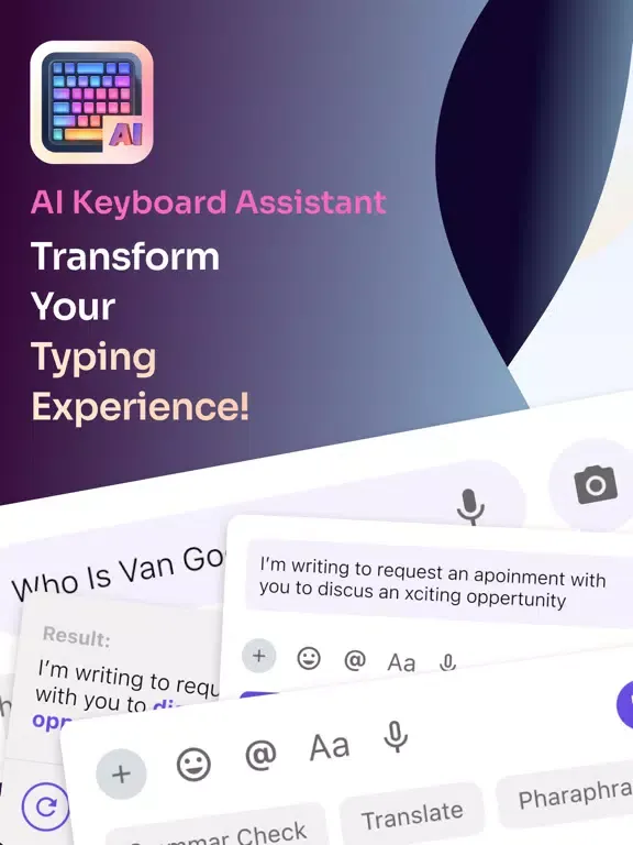 AI Keyboard Assistant iPad  Screenshots