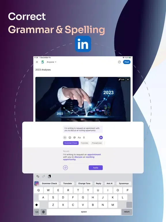 AI Keyboard Assistant iPad  Screenshots