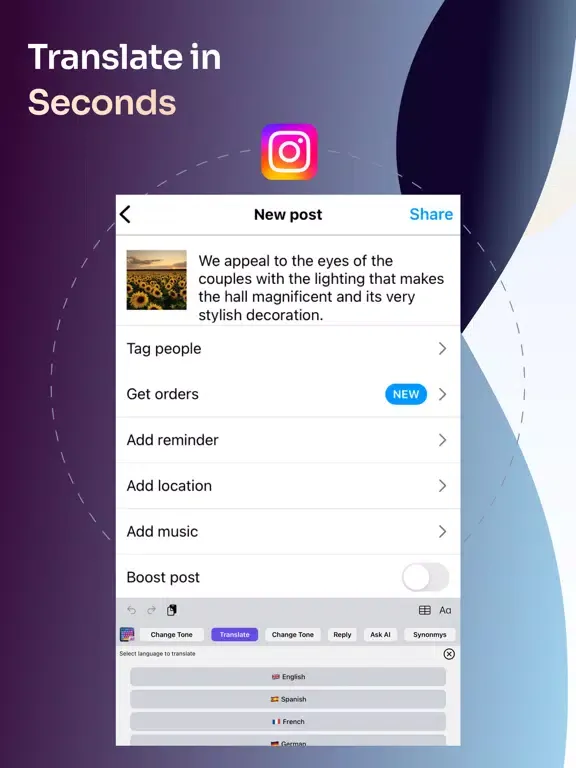 AI Keyboard Assistant iPad  Screenshots