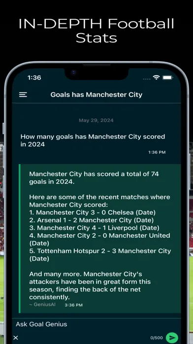 Goal Genius - Soccer stats GPT Screenshots