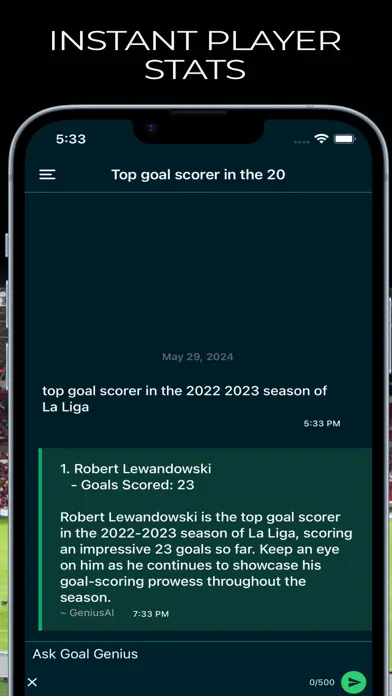 Goal Genius - Soccer stats GPT Screenshots