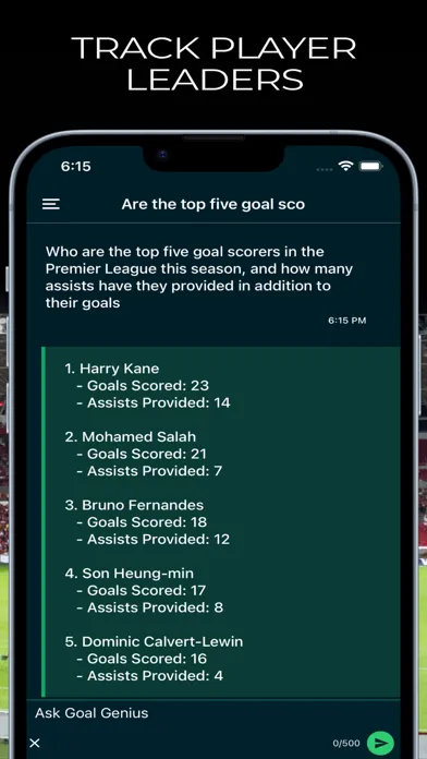 Goal Genius - Soccer stats GPT Screenshots