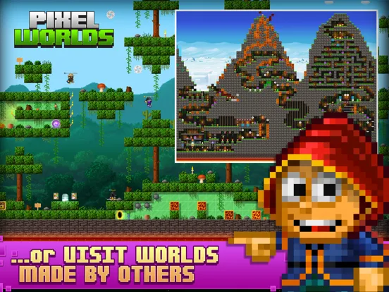 Captures d'écran de Pixel Worlds: MMO Sandbox iPad 