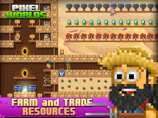 Captures d'écran de Pixel Worlds: MMO Sandbox iPad 