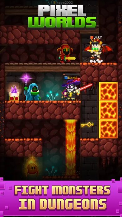 Captures d'écran de Pixel Worlds: MMO Sandbox