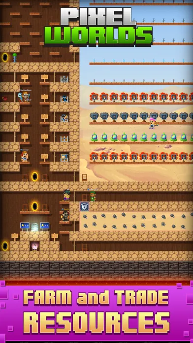 Captures d'écran de Pixel Worlds: MMO Sandbox