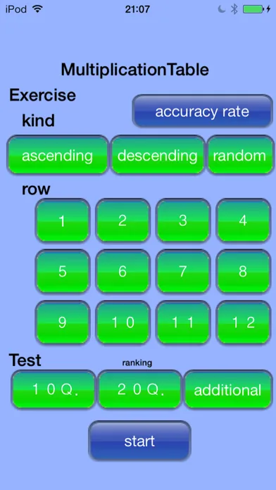ภาพหน้าจอของ Multiplication 12×12