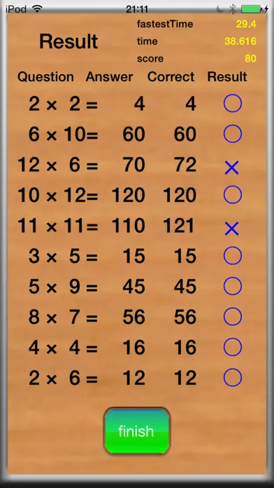 ภาพหน้าจอของ Multiplication 12×12