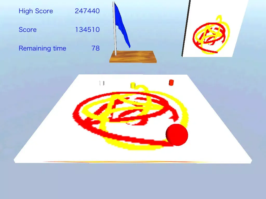 Tangkapan skrin Balance Ball 3D - Painting The Floor iPad 