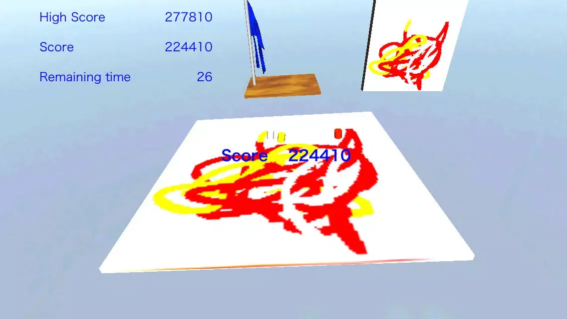 Tangkapan skrin Balance Ball 3D - Painting The Floor