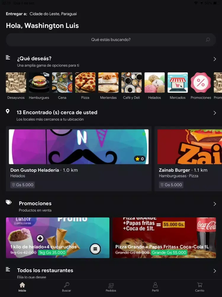 Captures d'écran de Kuku Delivery - Hacer pedidos iPad 
