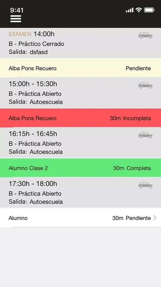 Tangkapan skrin Autoescuela Ciudad Jardín