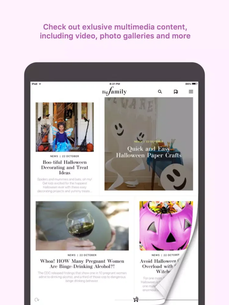 صور Big Family — all family related news in one place iPad 