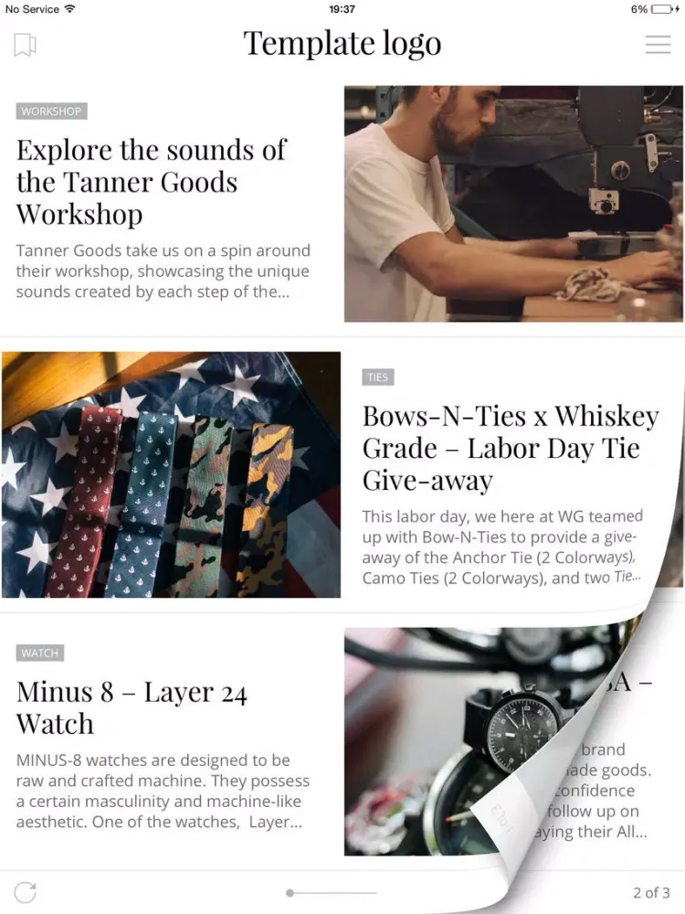 ภาพหน้าจอของ Kula Tech - Magazines viewer iPad 