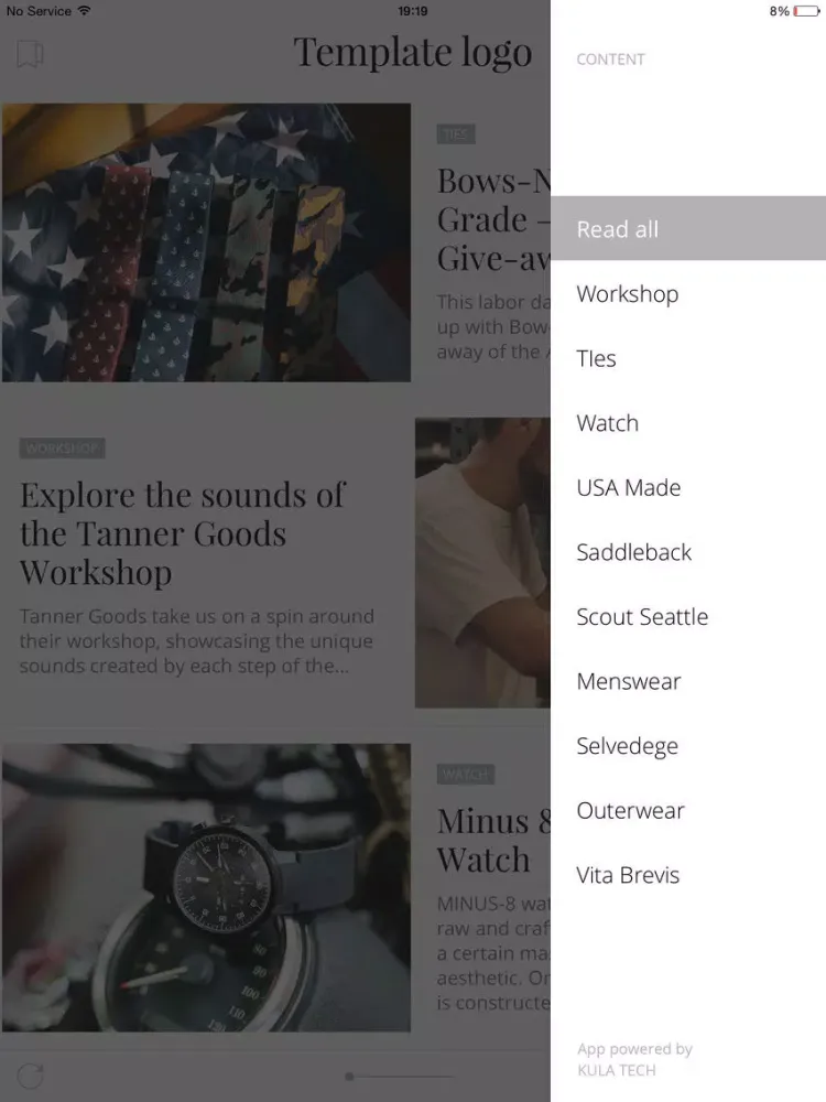 ภาพหน้าจอของ Kula Tech - Magazines viewer iPad 