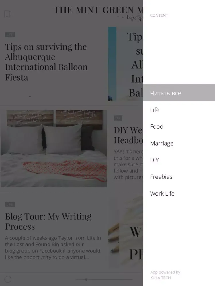 The Mint Green Mug Blog iPad  स्क्रीनशॉट
