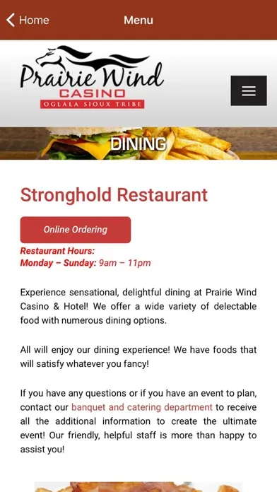 Zrzuty ekranu Prairie Wind Casino Restaurant
