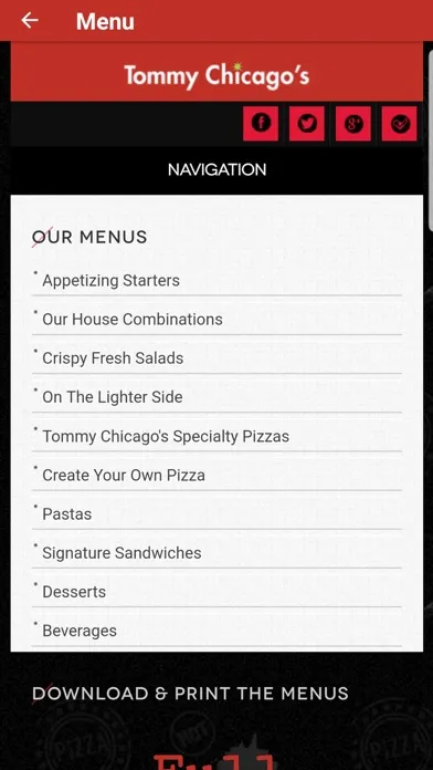Tommy Chicagos Pizza Screenshots