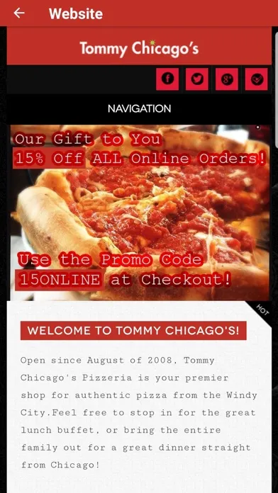 Tommy Chicagos Pizza Screenshots