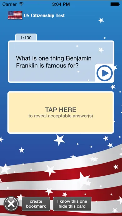 US Citizenship Test Study App应用截图