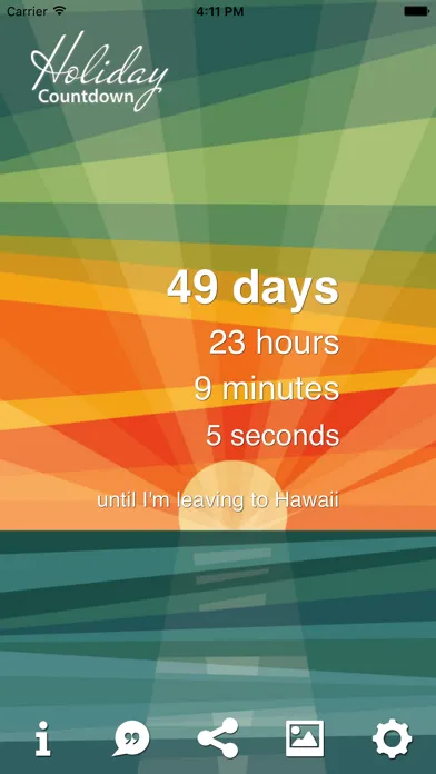 تصاویر Holiday Countdown App