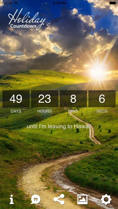 تصاویر Holiday Countdown App