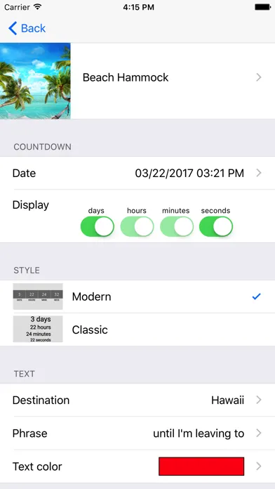 تصاویر Holiday Countdown App