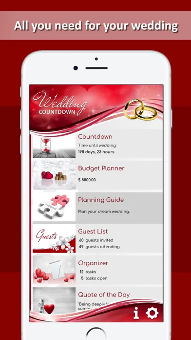 تصاویر Wedding Countdown Planner