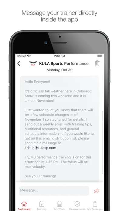Kula Sports Performance Screenshots