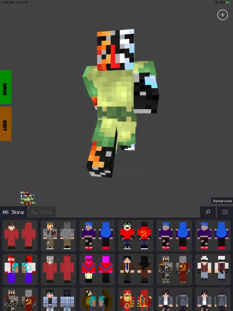 Skin Editor for Minecraft PE iPad 应用截图