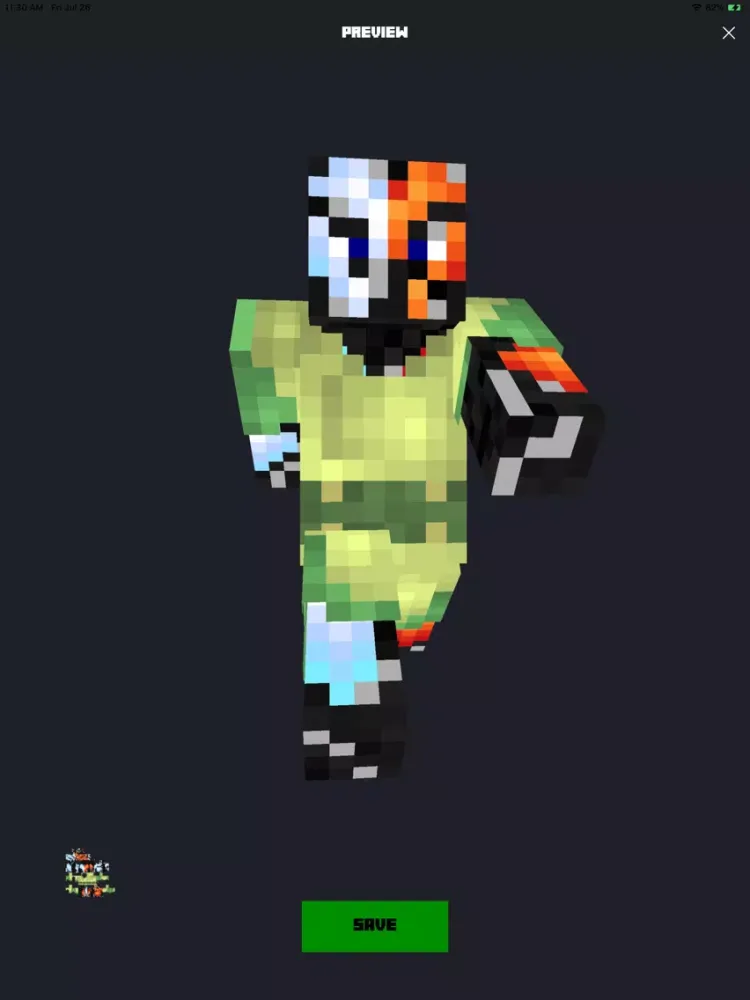Skin Editor for Minecraft PE iPad 应用截图