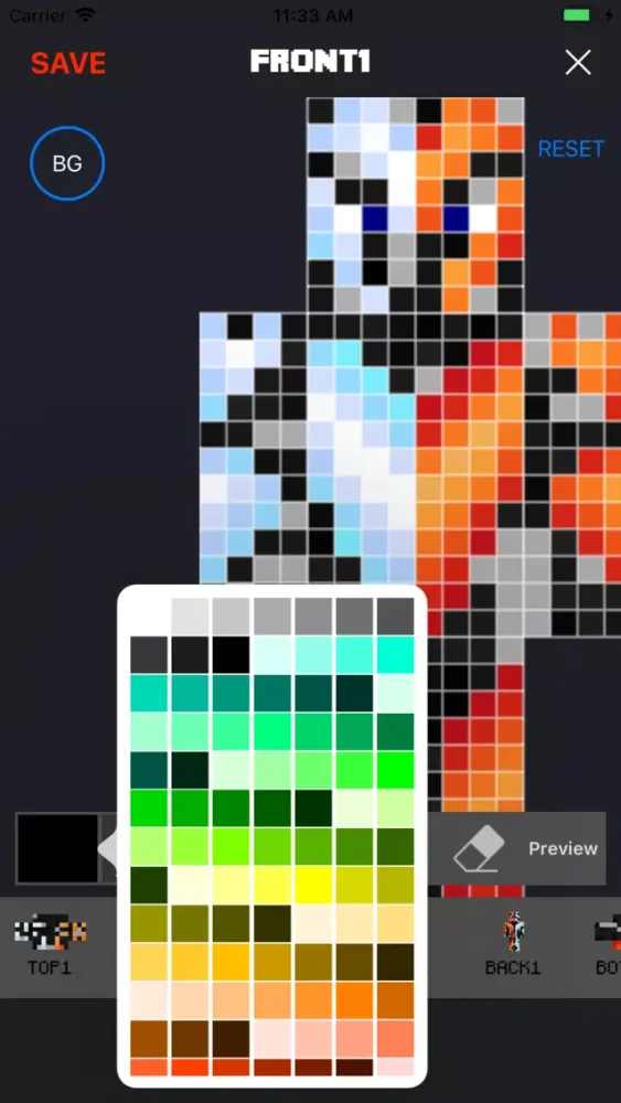 Skin Editor for Minecraft PE应用截图
