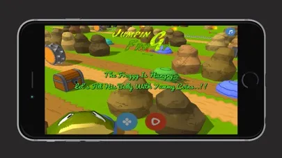 ภาพหน้าจอของ The Jumping Froggy Jump & Run Collecting Coins Game Free For iPhone, iPod Touch & iPad