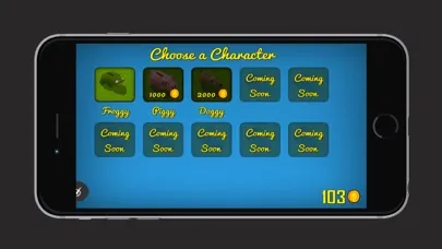 ภาพหน้าจอของ The Jumping Froggy Jump & Run Collecting Coins Game Free For iPhone, iPod Touch & iPad