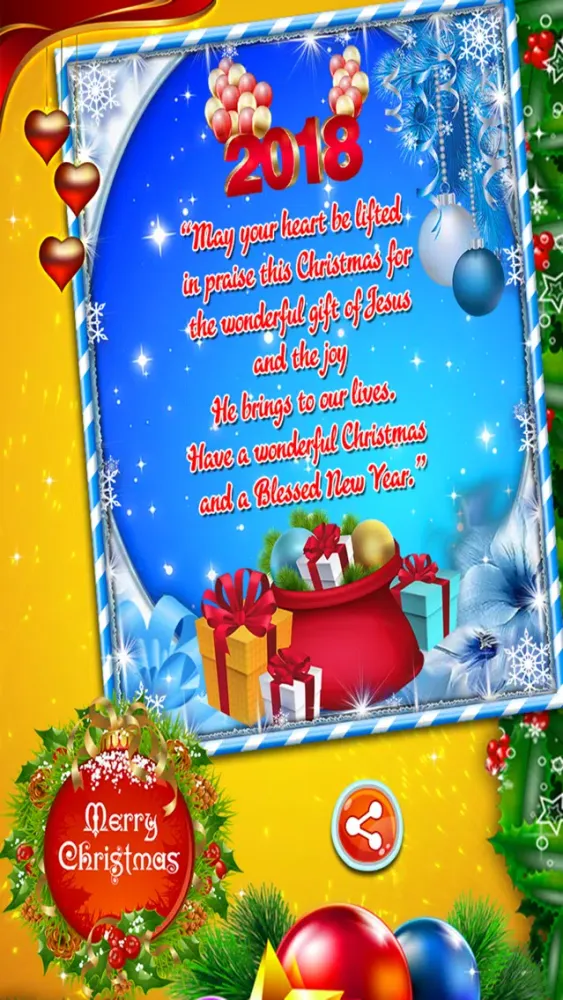 Capturas de tela do Christmas Greetings Cards 2017