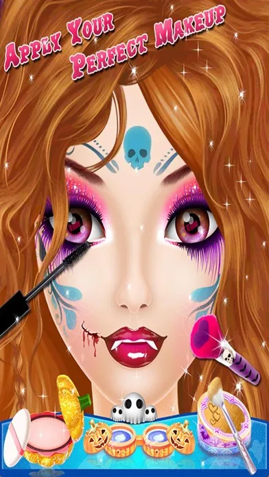 Capturas de pantalla de Halloween Makeup Me Salon for Girls - Kids Games